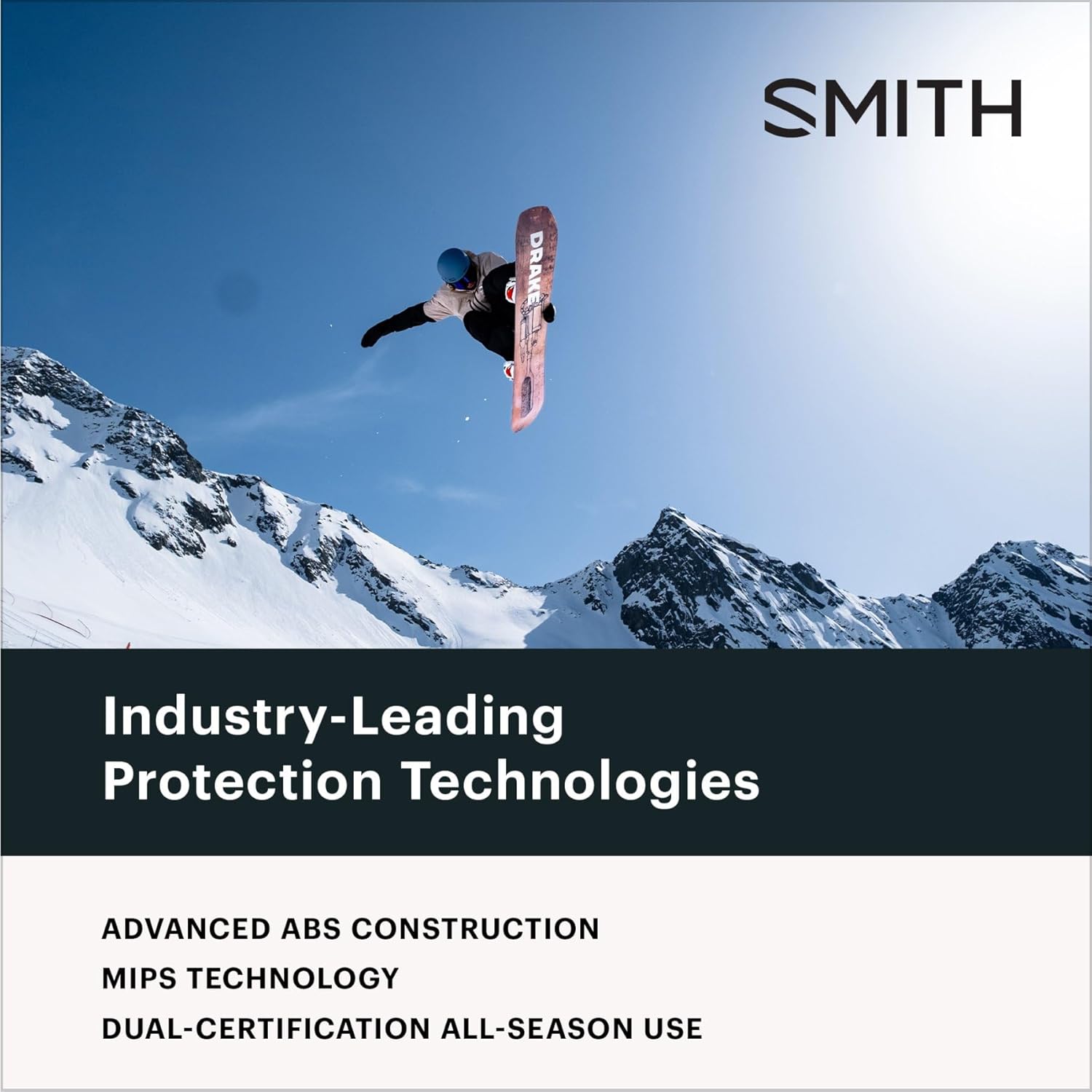 Smith Rodeo Snow Helmet – Adult Ski & Snowboard Helmet with MIPS Technology, Adjustable Fit, Ear Padding & Ventilation – Head Protection for Men & Women